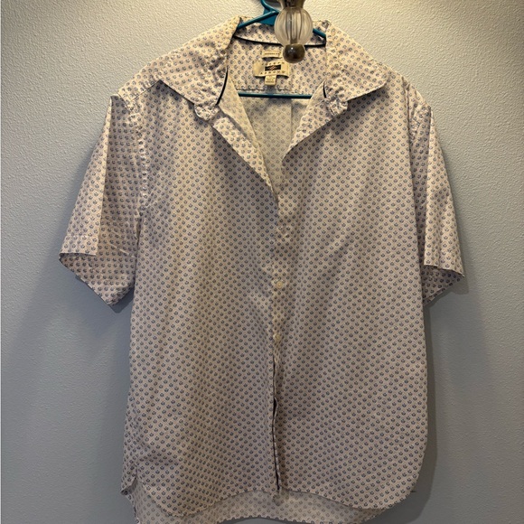 Men's White Patterned Shirt - Picture 1 of 3